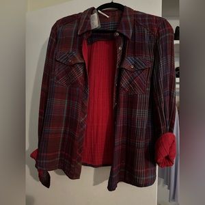 Free People Plaid Shirt